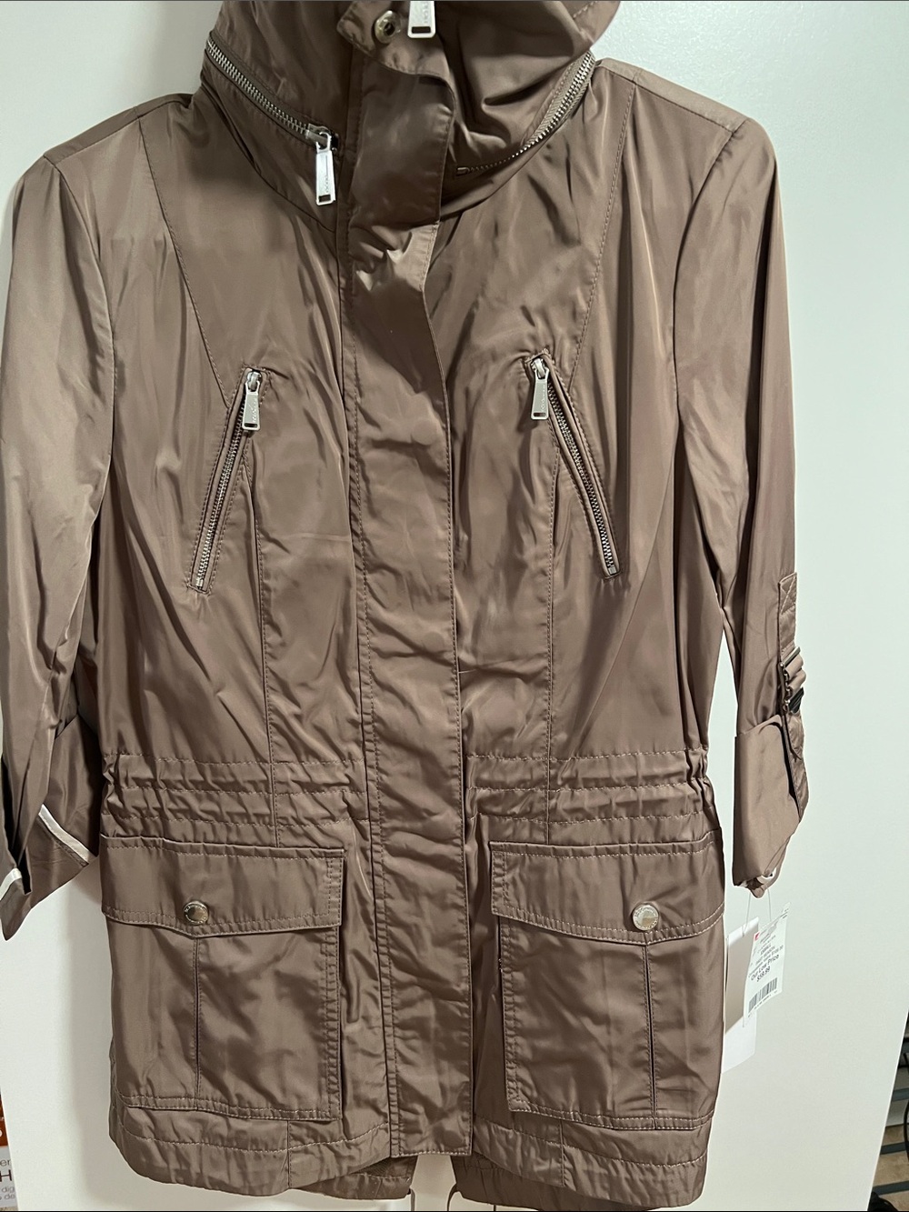 BCBGeneration Taupe Utility Anorak Jacket